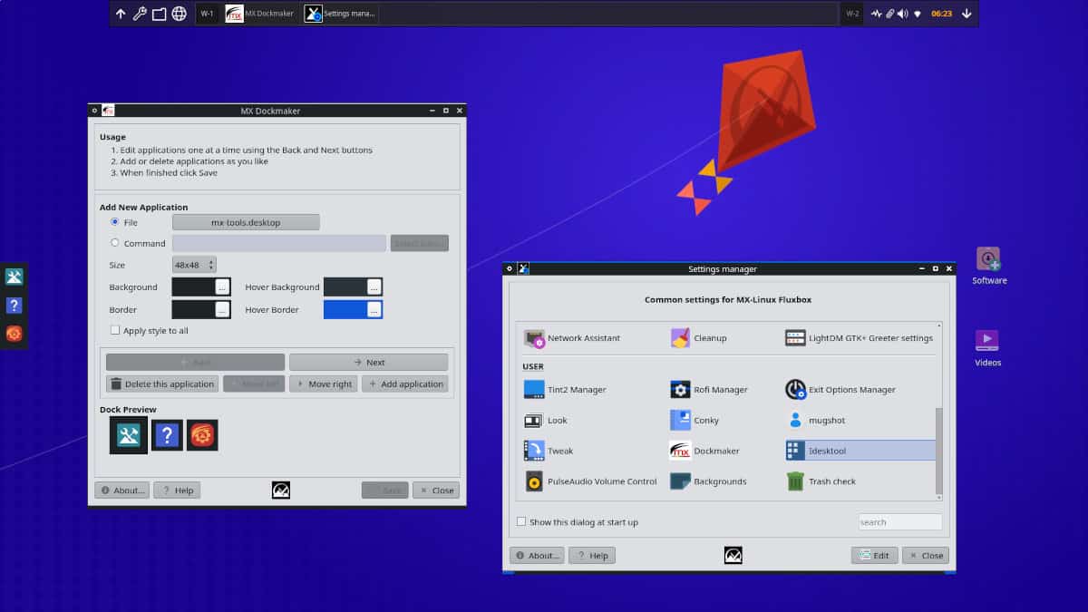 mx linux fluxbox feature 1