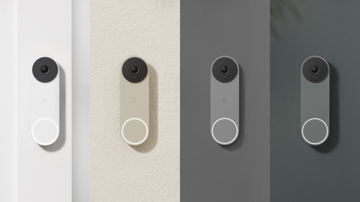 Nest Doorbell wired 2nd gen Nest Doorbell 4 colors
