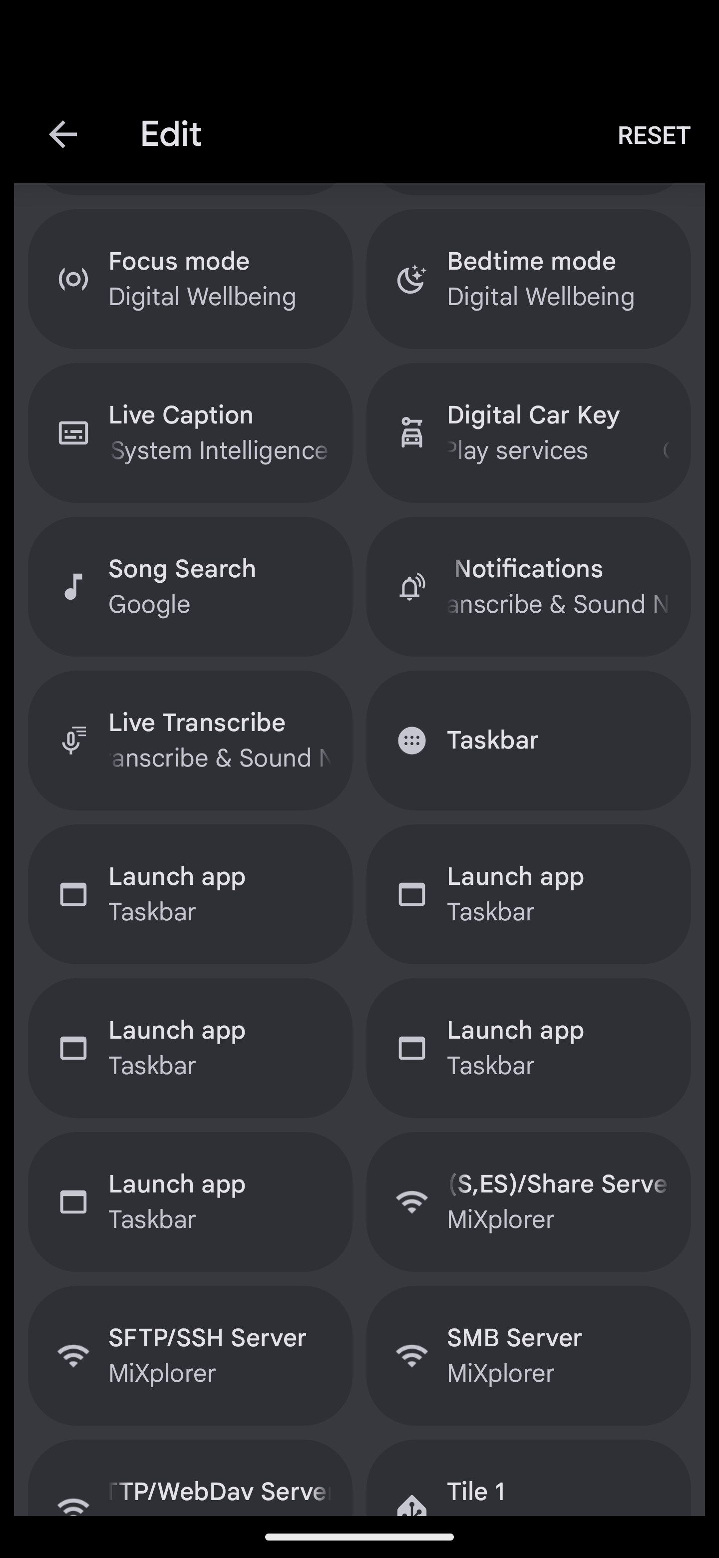 Android 15 QPR1 Beta 3 old Quick Settings edit UI page 2